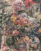 Lovis Corinth Stillleben mit Chrysanthemen und Amaryllis USA oil painting artist